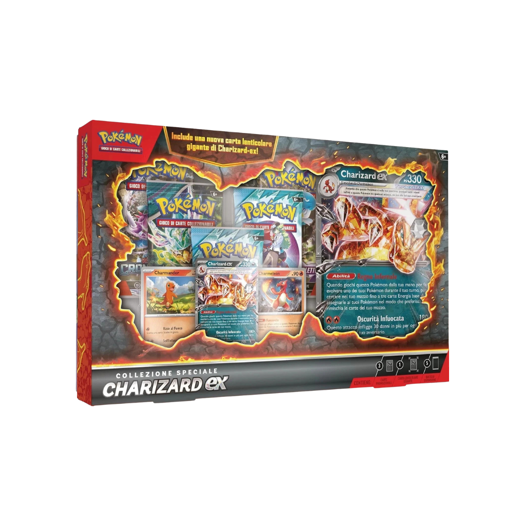 Pokemon Collezione Speciale Charizard EX con carta lenticolare italiano
