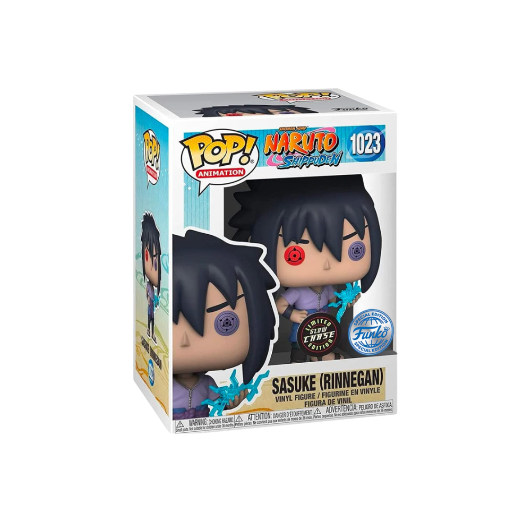 FUNKO POP Sasuke With Rinnegan 1023 Limited Glow CHASE Naruto Shippuden Special Edition