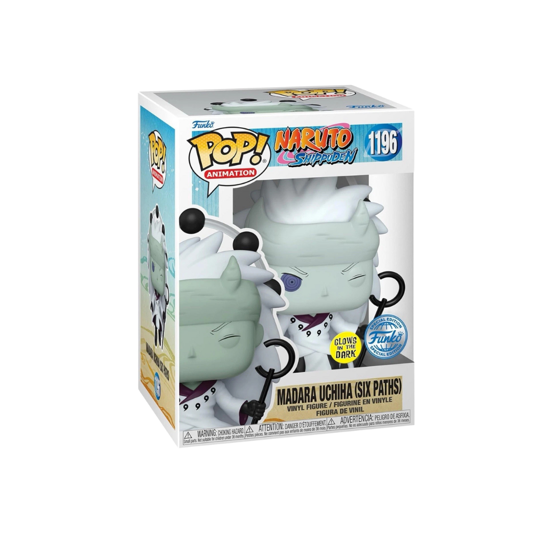 FUNKO POP Madara Uchiha Six Paths 1196 Glows in the dark Naruto Special Edition
