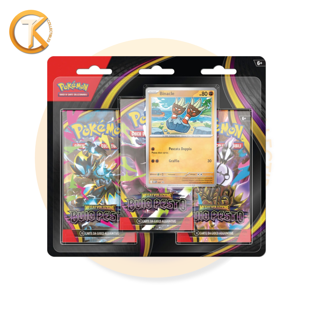 Pokémon Buio Pesto Blister da 3 Buste Italiano