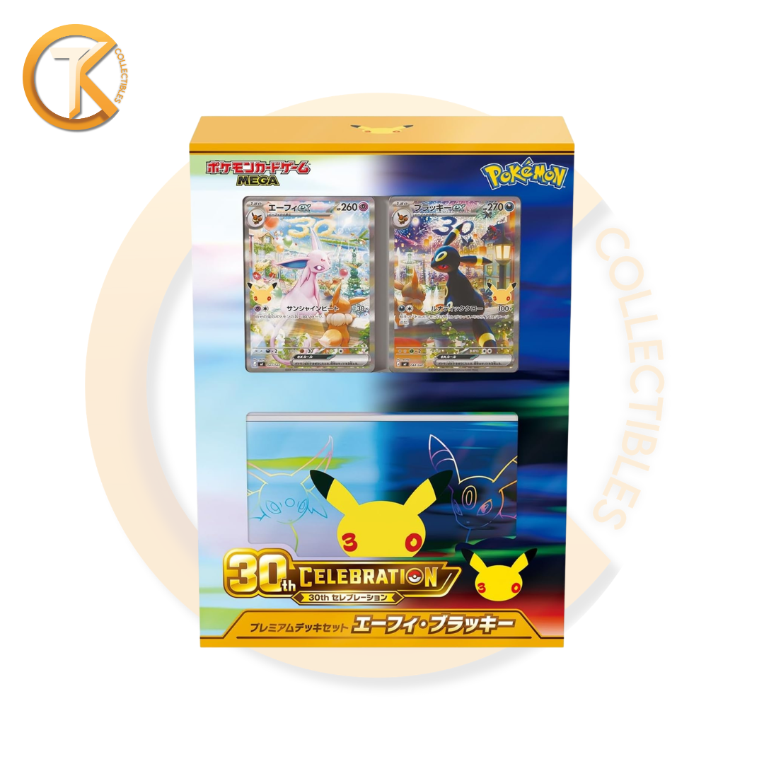 Pokemon 30th CELEBRATION Premium Deck Set Espeon Umbreon Japanese