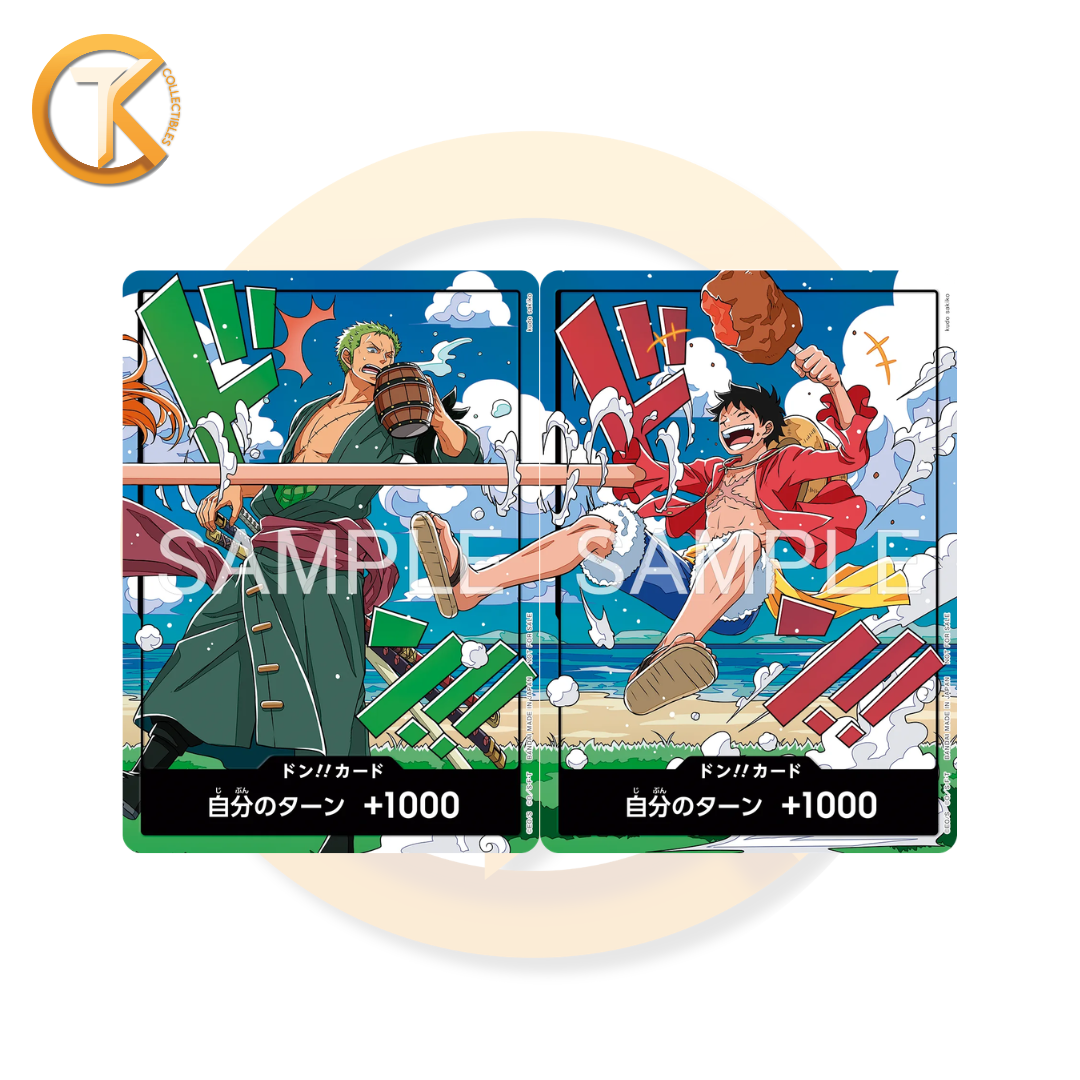 One Piece Card Game World Unification DON!! Luffy Zoro Promo Set Japanese JP TCG