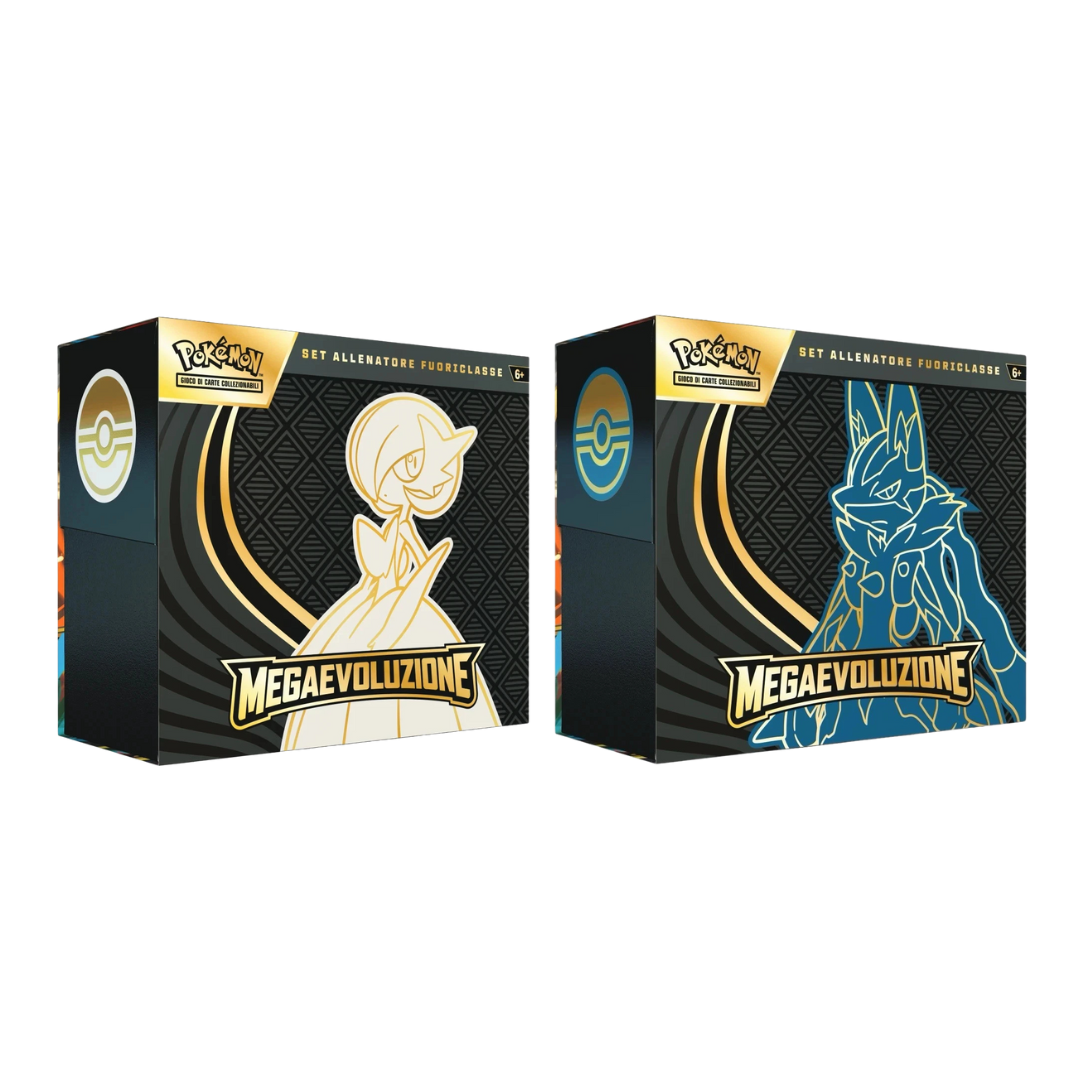 Pokémon Megaevoluzione ETB Set Allenatore Fuori Clsse Mega Lucario + Mega Gardevoir ITA