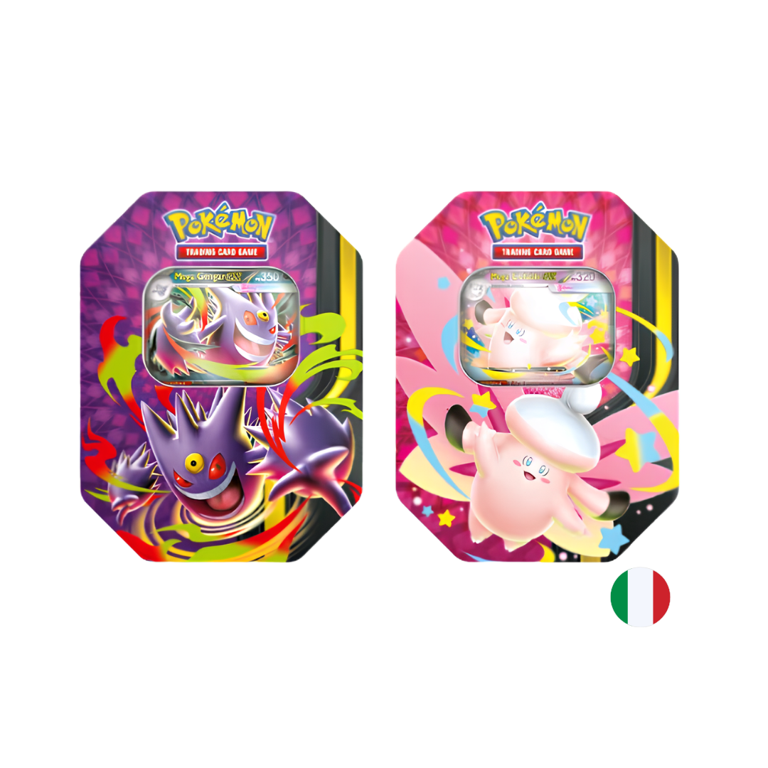 Pokemon Tin da Collezione Mega Chiarodiluna - Bundle 2 Pz - ITALIANO