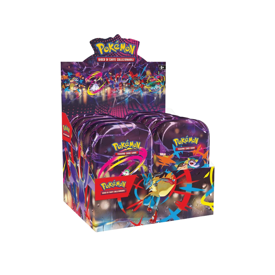 Pokemon Display x 10 Mini Tin Megaeroi Megaevoluzione ITA